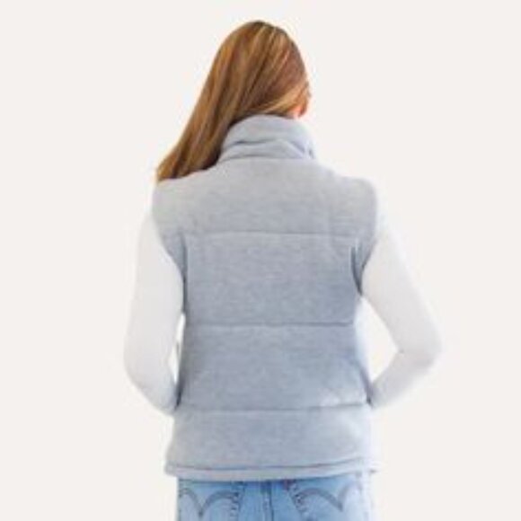 PARKE CORA KNIT PUFFER VEST - OAT MILK/CREAM - NWT - Picture 7 of 9